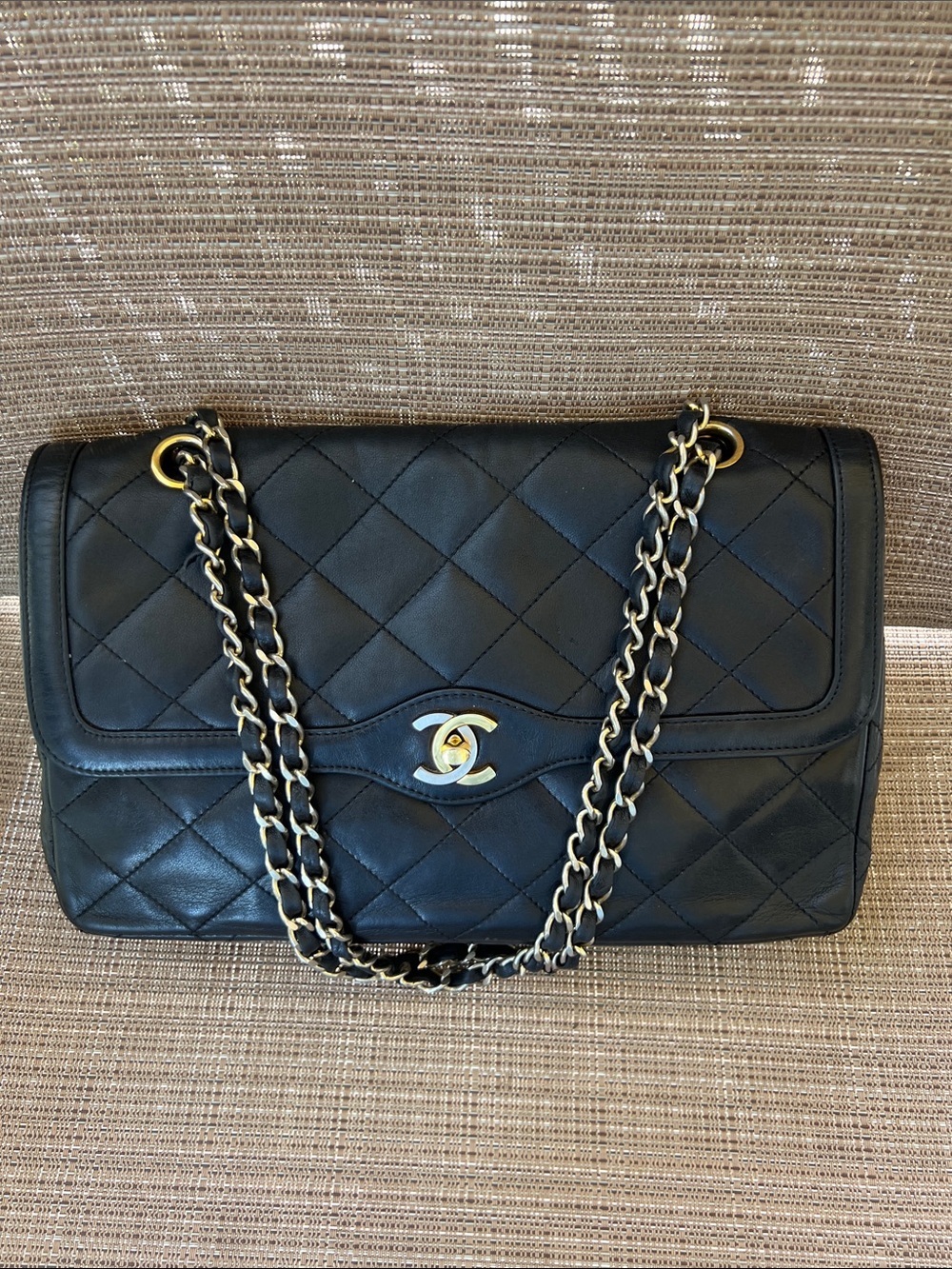 Double flap quilted Chanel purse